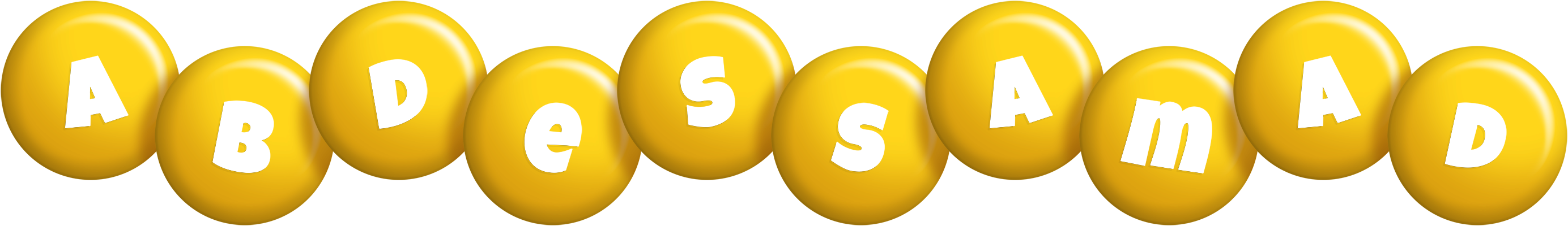 Abdessamad candy-yellow logo