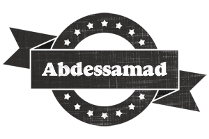 Abdessamad grunge logo