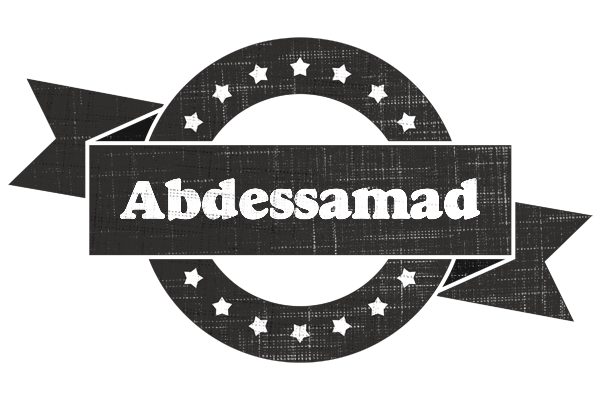 Abdessamad grunge logo