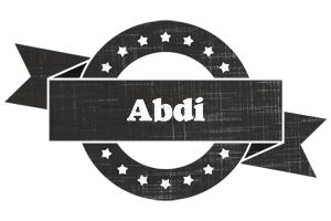 Abdi grunge logo