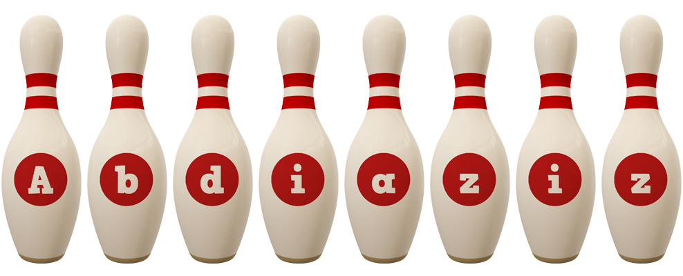 Abdiaziz bowling-pin logo