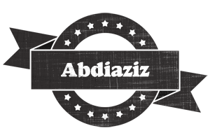 Abdiaziz grunge logo