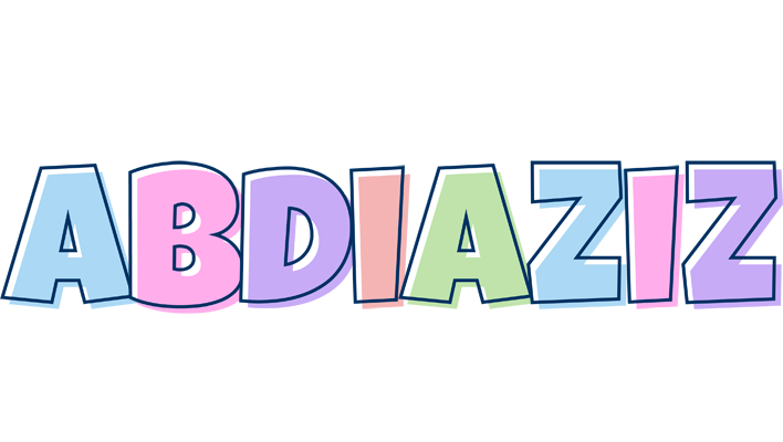 Abdiaziz pastel logo