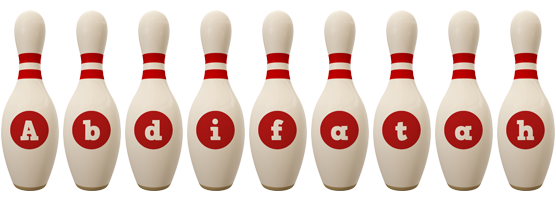 Abdifatah bowling-pin logo