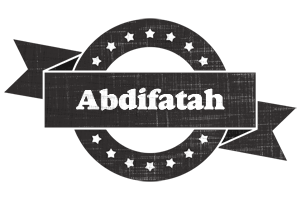 Abdifatah grunge logo