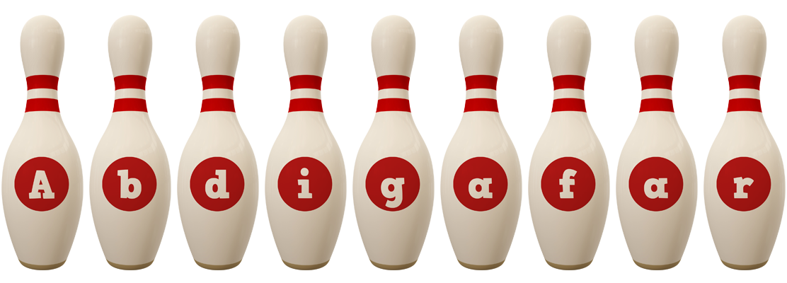 Abdigafar bowling-pin logo
