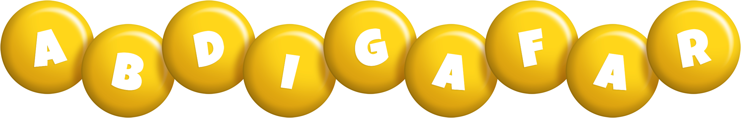 Abdigafar candy-yellow logo