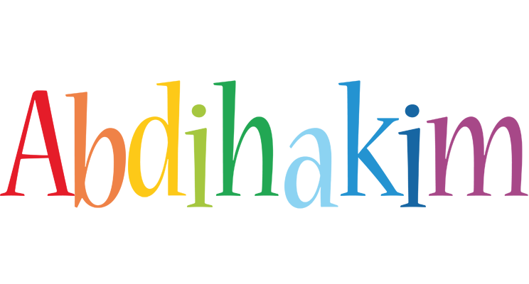 Abdihakim birthday logo