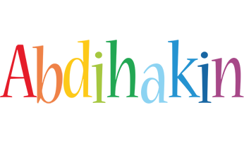 Abdihakin birthday logo