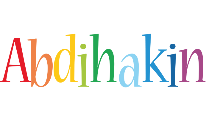 Abdihakin birthday logo