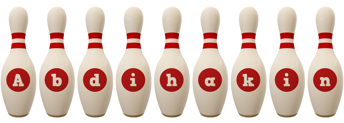 Abdihakin bowling-pin logo