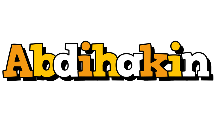 Abdihakin cartoon logo