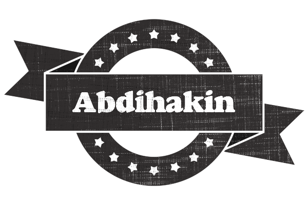 Abdihakin grunge logo
