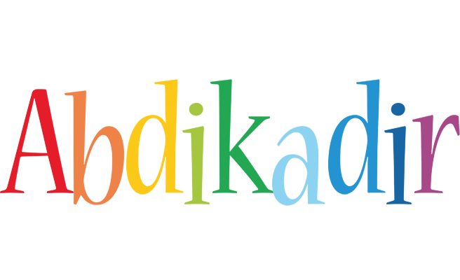 Abdikadir birthday logo