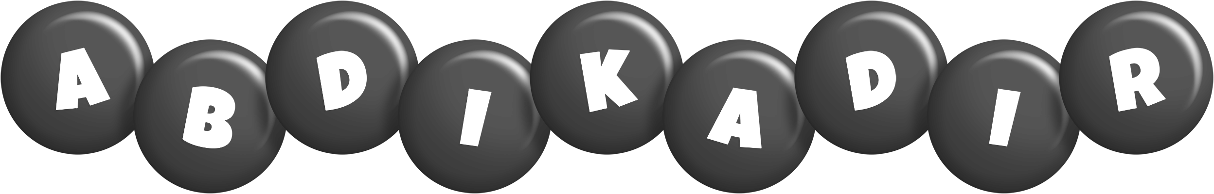Abdikadir candy-black logo