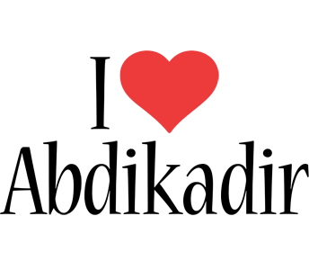 Abdikadir i-love logo