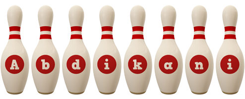 Abdikani bowling-pin logo