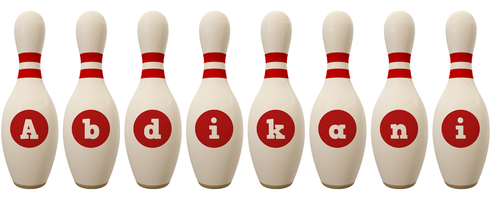 Abdikani bowling-pin logo