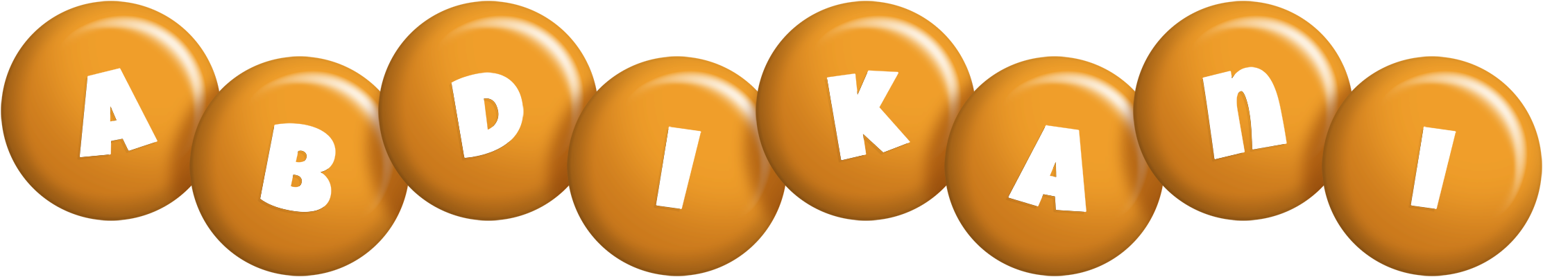 Abdikani candy-orange logo