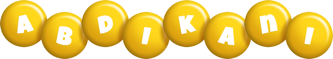 Abdikani candy-yellow logo