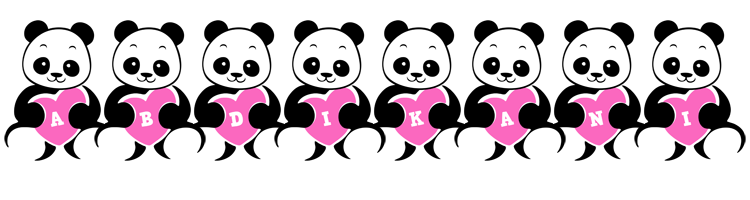 Abdikani love-panda logo