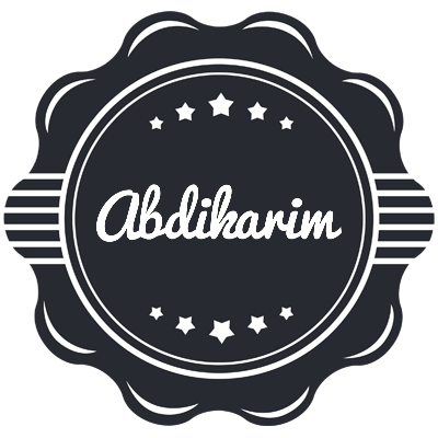 Abdikarim badge logo