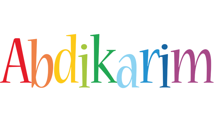 Abdikarim birthday logo