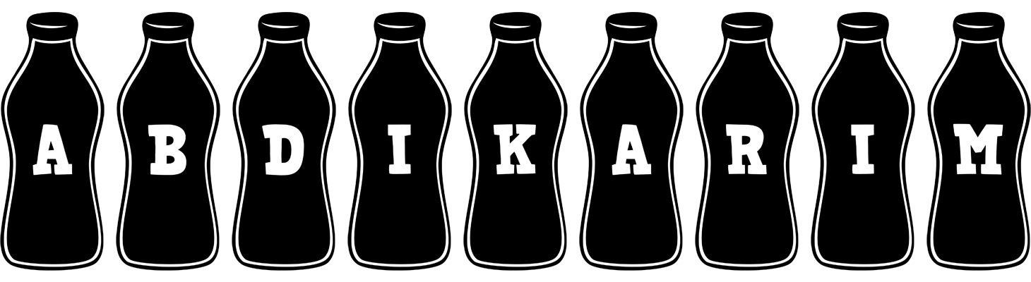 Abdikarim bottle logo