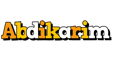 Abdikarim cartoon logo