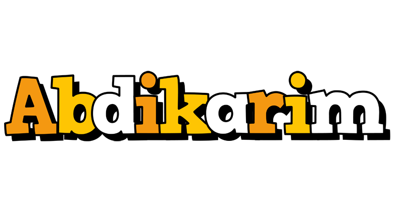 Abdikarim cartoon logo