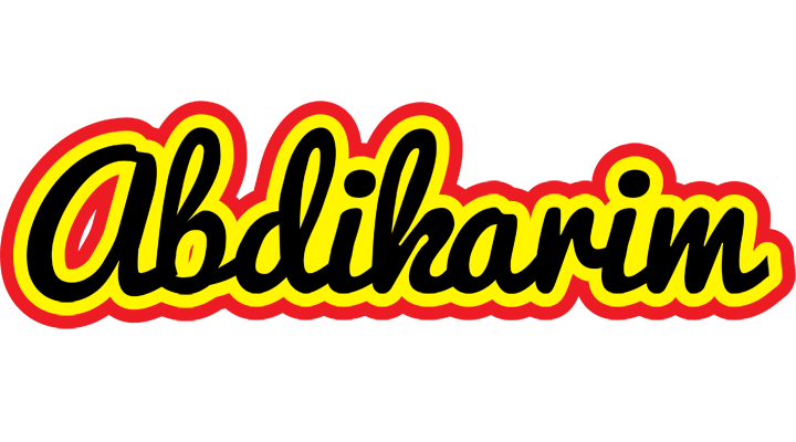 Abdikarim flaming logo
