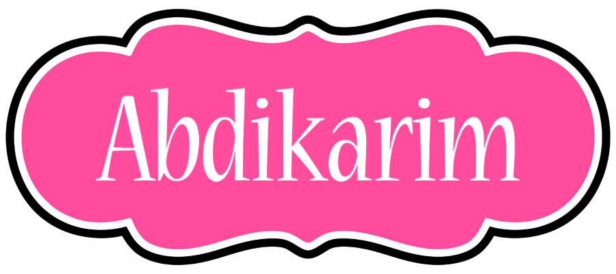 Abdikarim invitation logo