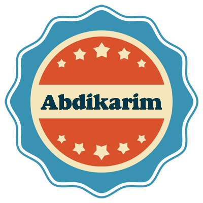 Abdikarim labels logo
