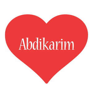 Abdikarim love logo