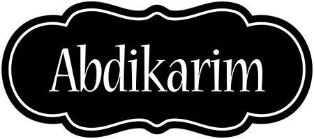 Abdikarim welcome logo