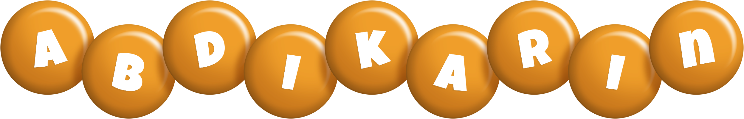 Abdikarin candy-orange logo