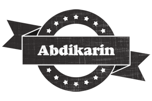 Abdikarin grunge logo