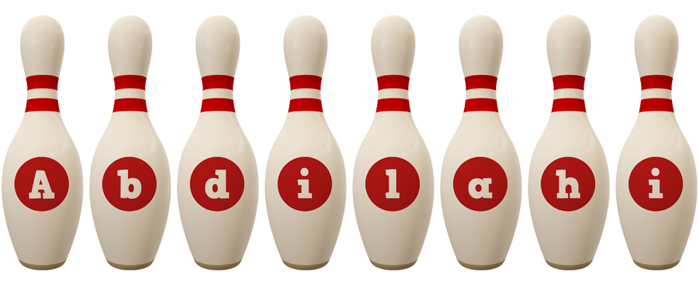 Abdilahi bowling-pin logo