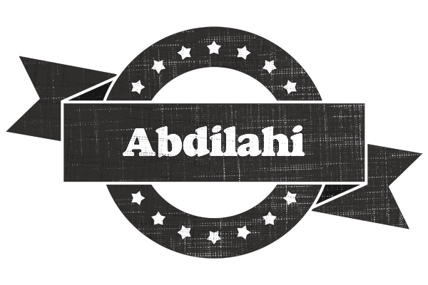 Abdilahi grunge logo
