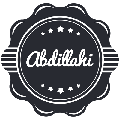 Abdillahi badge logo