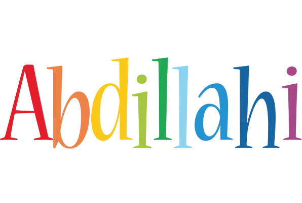 Abdillahi birthday logo