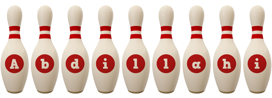 Abdillahi bowling-pin logo