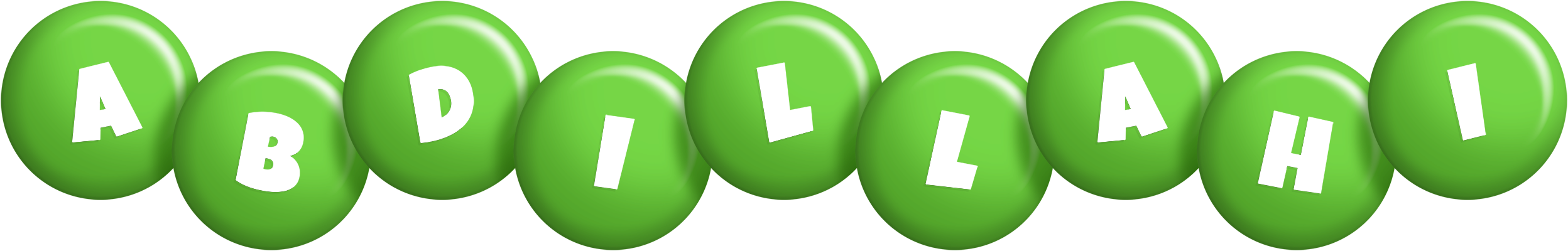 Abdillahi candy-green logo