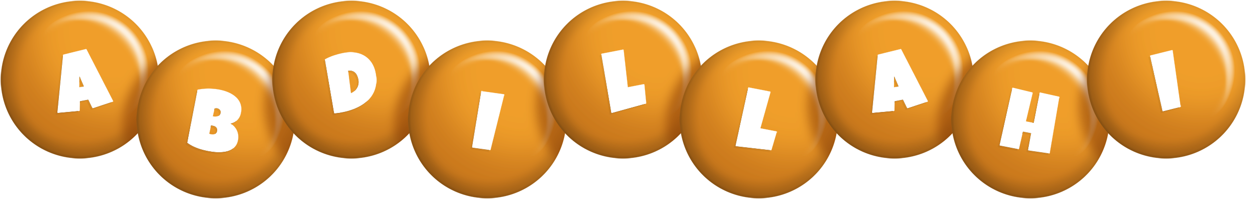 Abdillahi candy-orange logo
