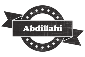 Abdillahi grunge logo