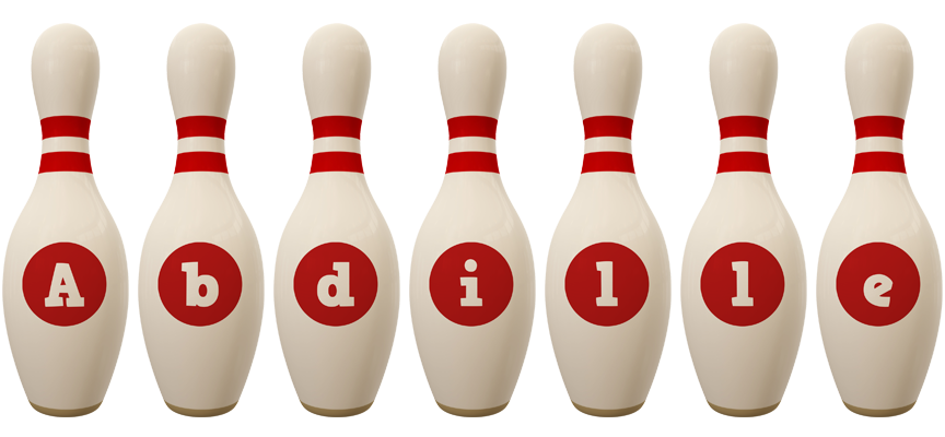 Abdille bowling-pin logo