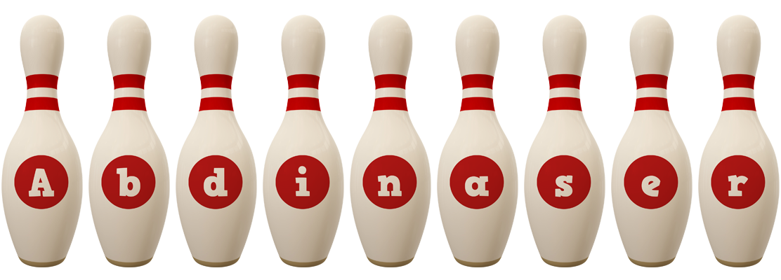 Abdinaser bowling-pin logo