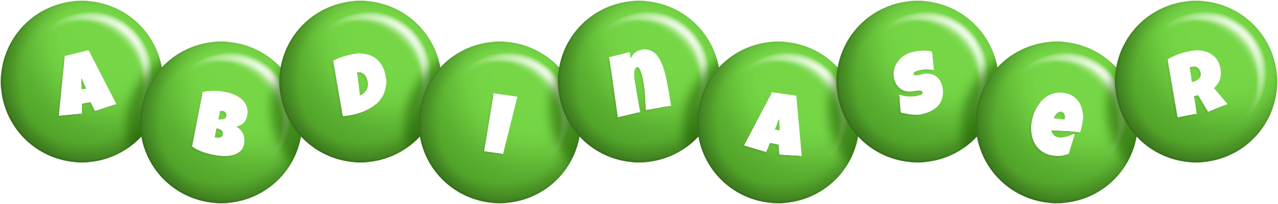 Abdinaser candy-green logo