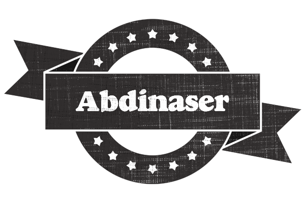 Abdinaser grunge logo