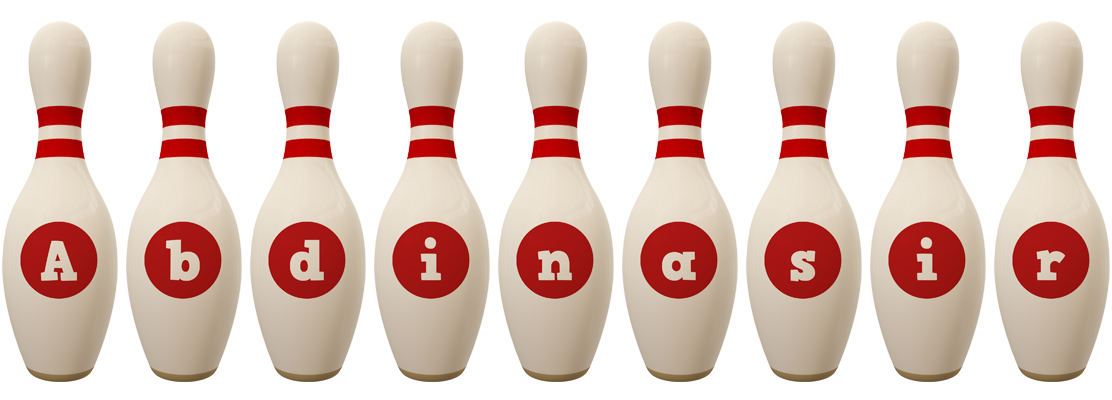 Abdinasir bowling-pin logo